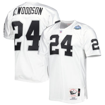 Charles Woodson Las Vegas Raiders white Throwback jersey