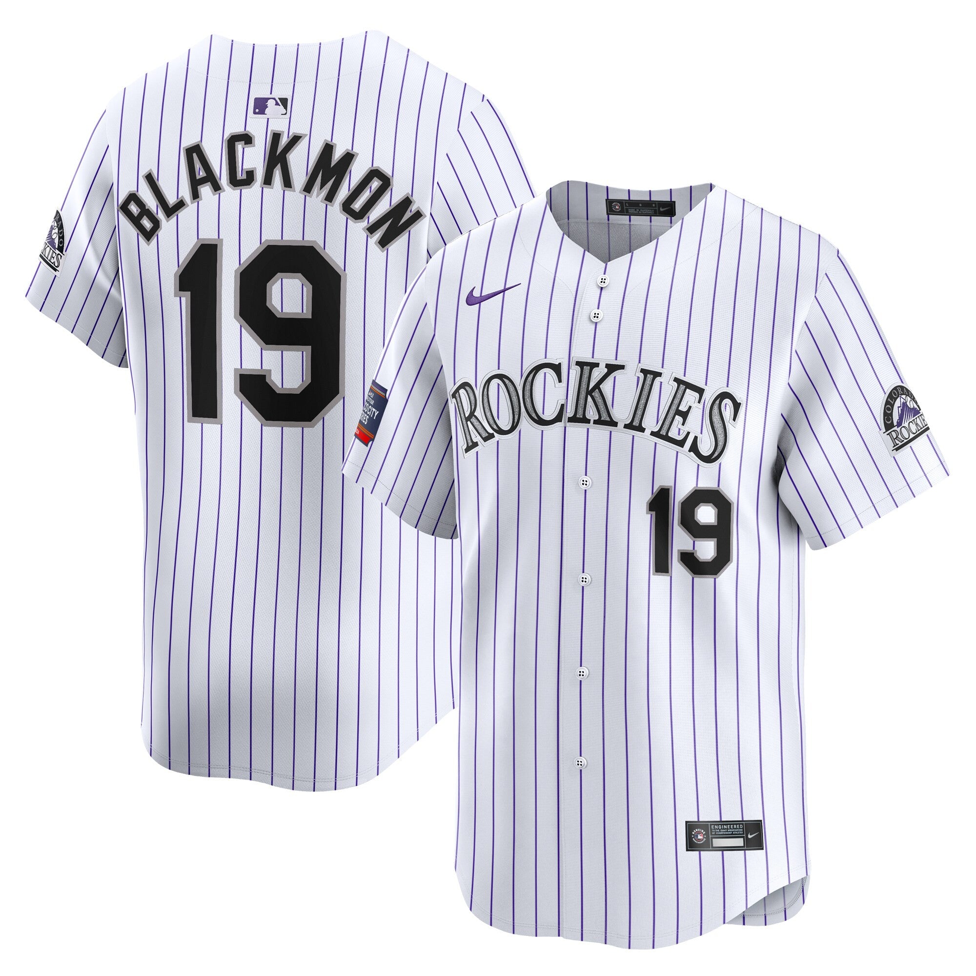 Charlie Blackmon Colorado Rockies white Limited jersey