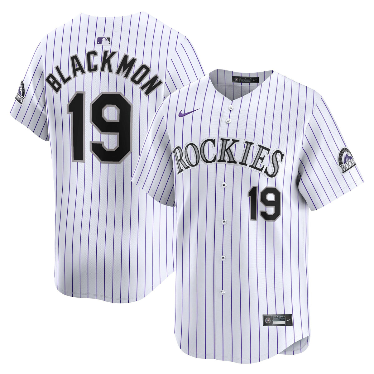 Charlie Blackmon Colorado Rockies white Limited jersey
