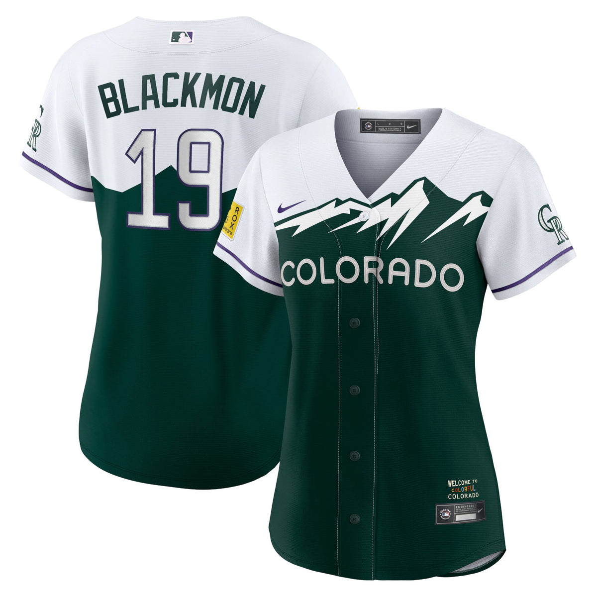 Charlie Blackmon Colorado Rockies white City Connect jersey