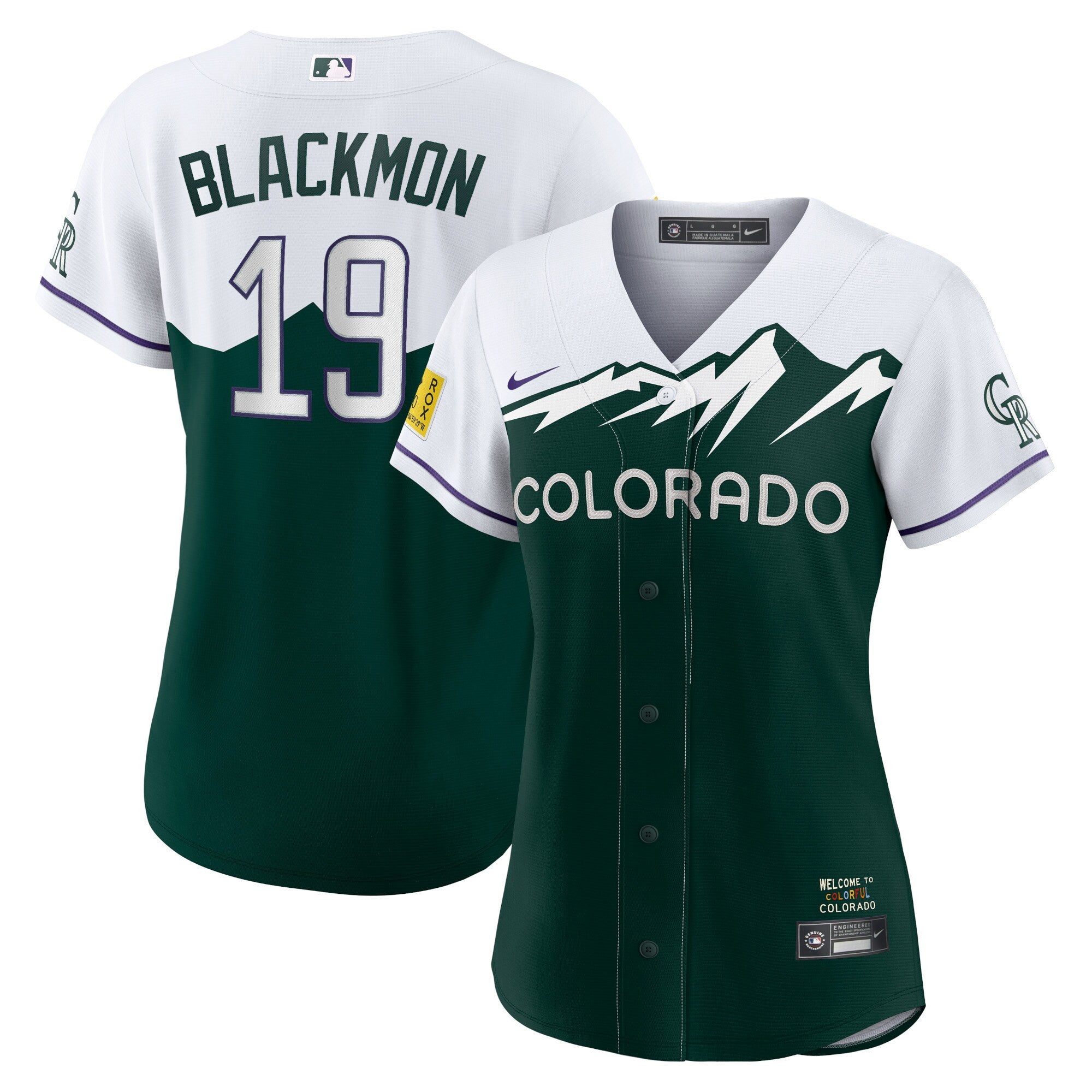 Charlie Blackmon Colorado Rockies white City Connect jersey