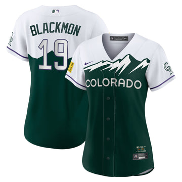 Charlie Blackmon Colorado Rockies white City Connect jersey