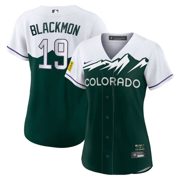 Charlie Blackmon Colorado Rockies white City Connect jersey