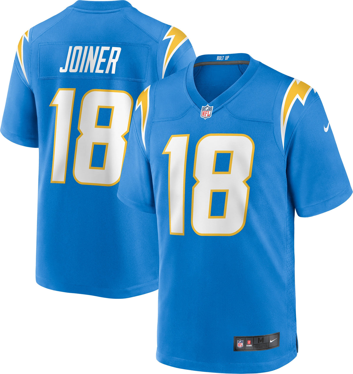 Charlie Joiner Los Angeles Chargers blue Game jersey