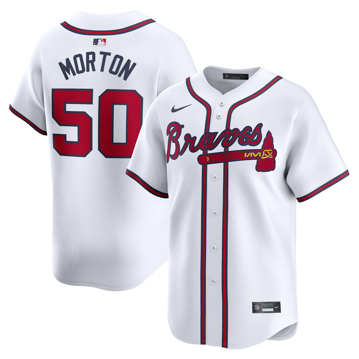 Charlie Morton Atlanta Braves white Limited jersey