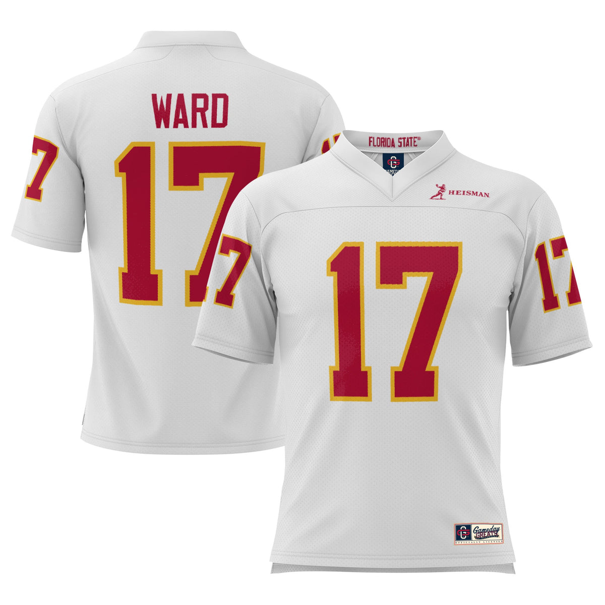 Charlie Ward Heisman Florida State Seminoles white jersey