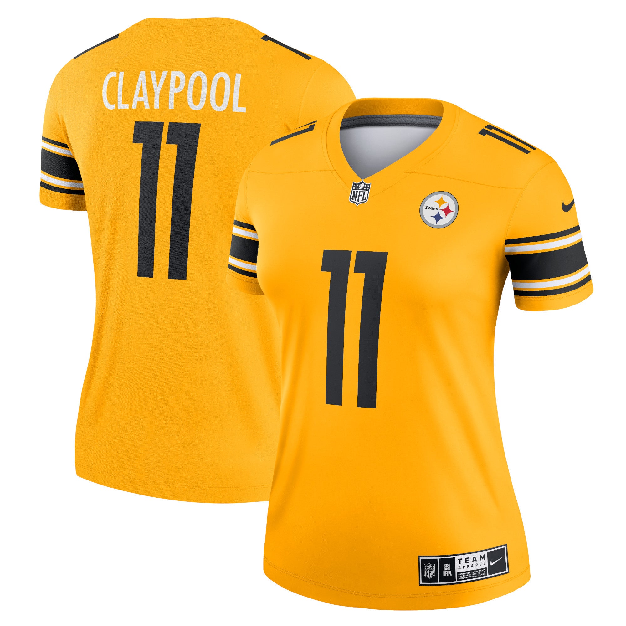 Chase Claypool Pittsburgh Steelers gold Inverted Legend jersey