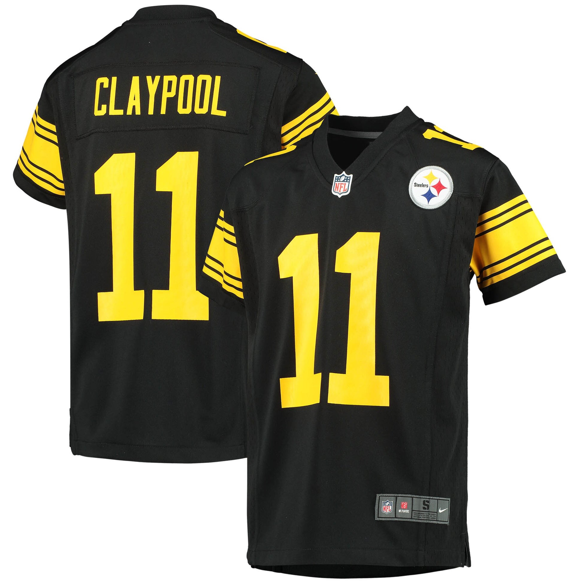 Chase Claypool Pittsburgh Steelers black Alternate jersey
