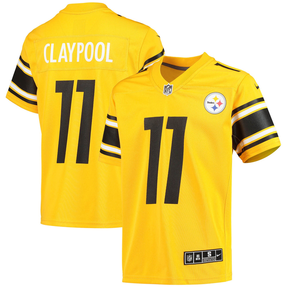 Chase Claypool Pittsburgh Steelers gold jersey