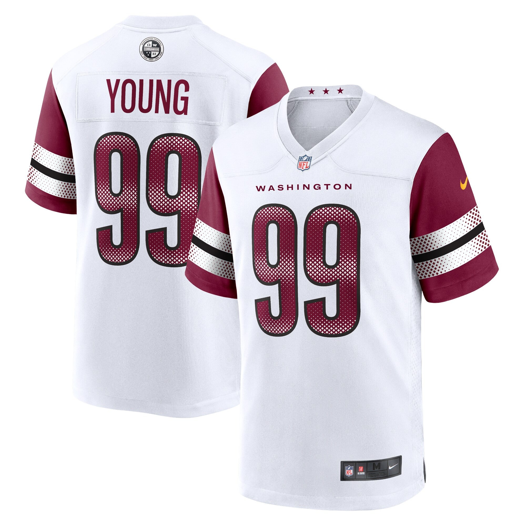 Chase Young Washington Commanders white jersey
