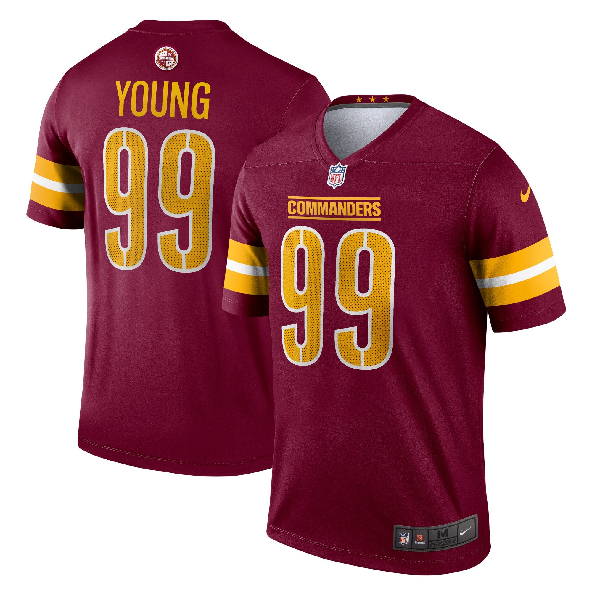 Chase Young Washington Commanders burgundy Legend jersey
