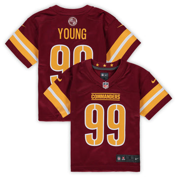 Chase Young Preschool Washington Commanders burgundy jersey