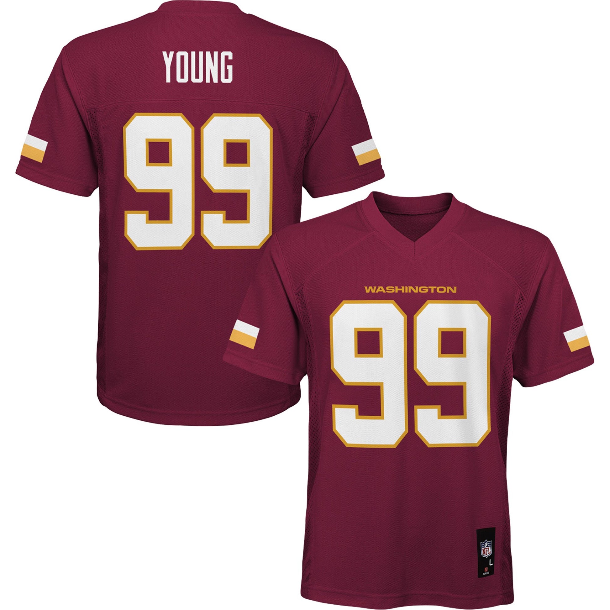 Chase Young Preschool Washington Commanders burgundy jersey