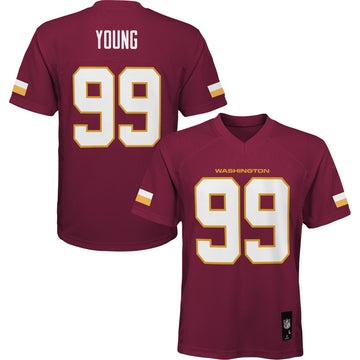 Chase Young Preschool Washington Commanders burgundy jersey