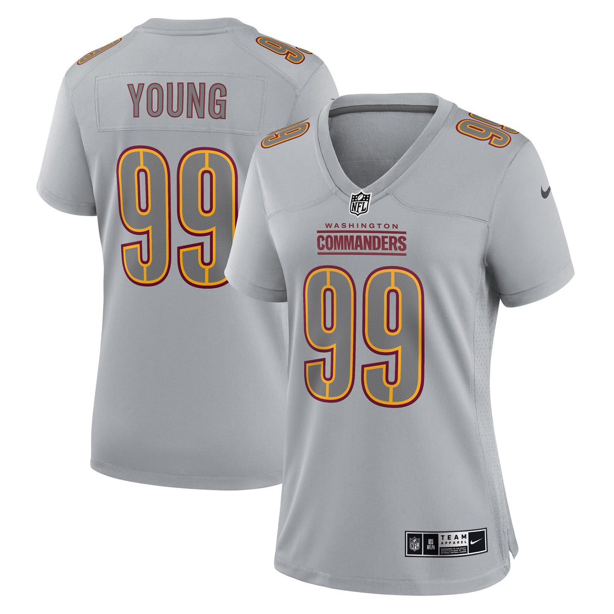 Chase Young Atmosphere Washington Commanders gray Fashion jersey