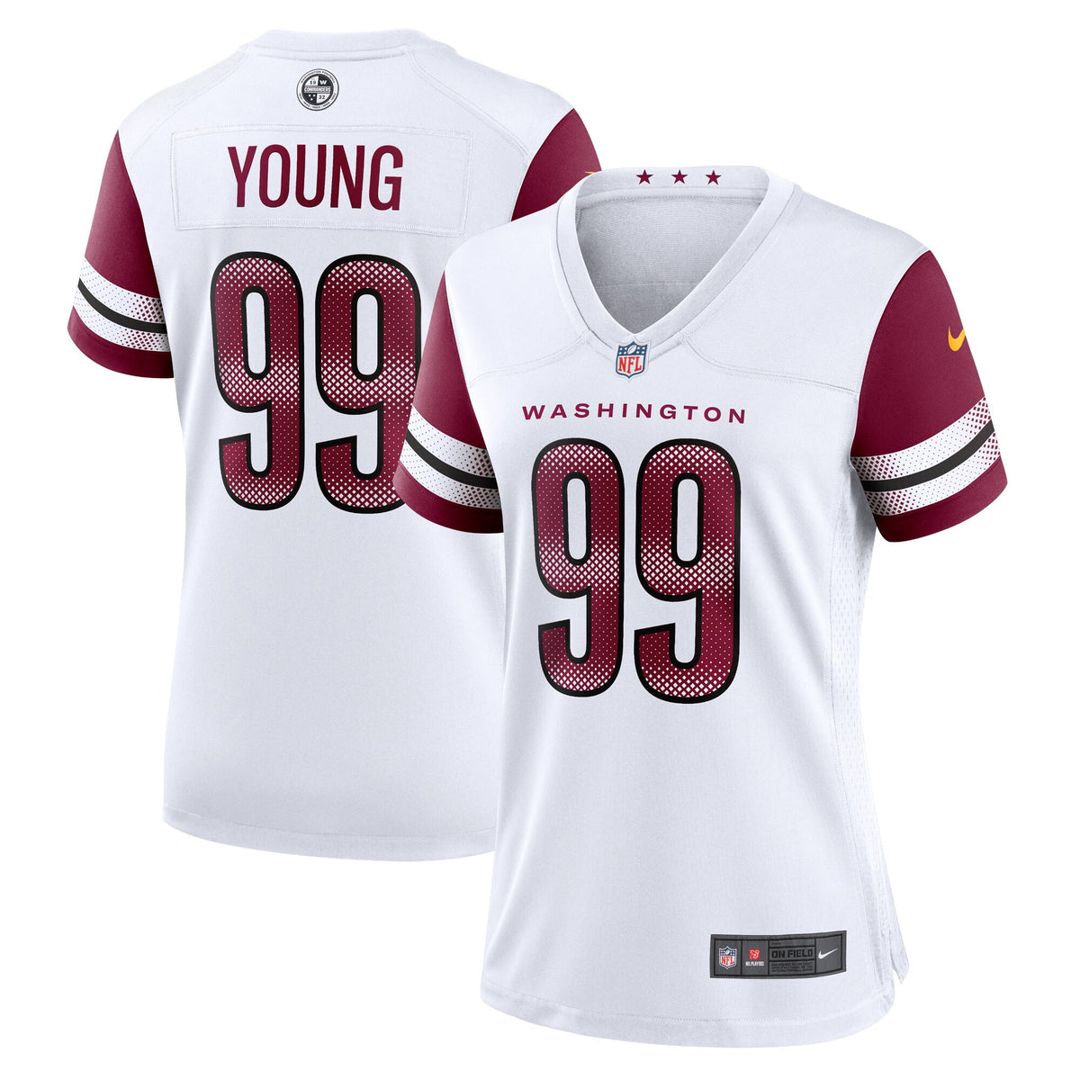 Chase Young Washington Commanders white jersey