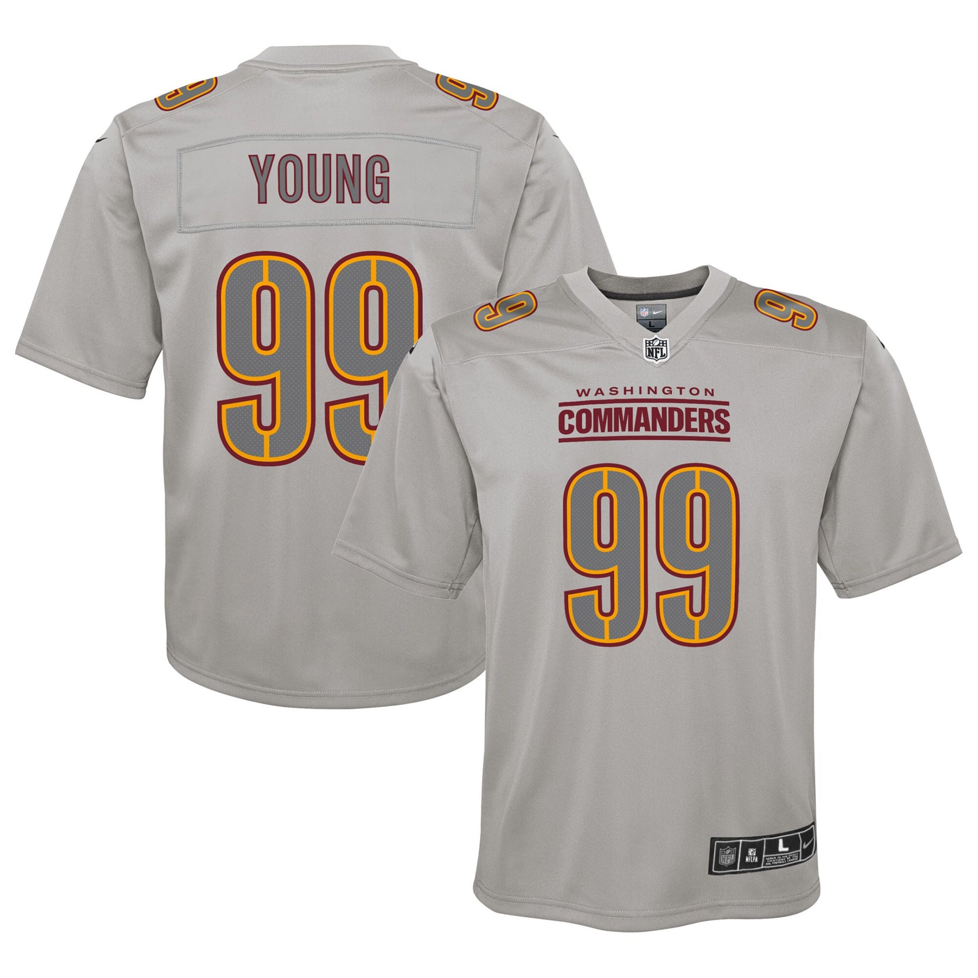 Chase Young Atmosphere Washington Commanders gray Fashion jersey