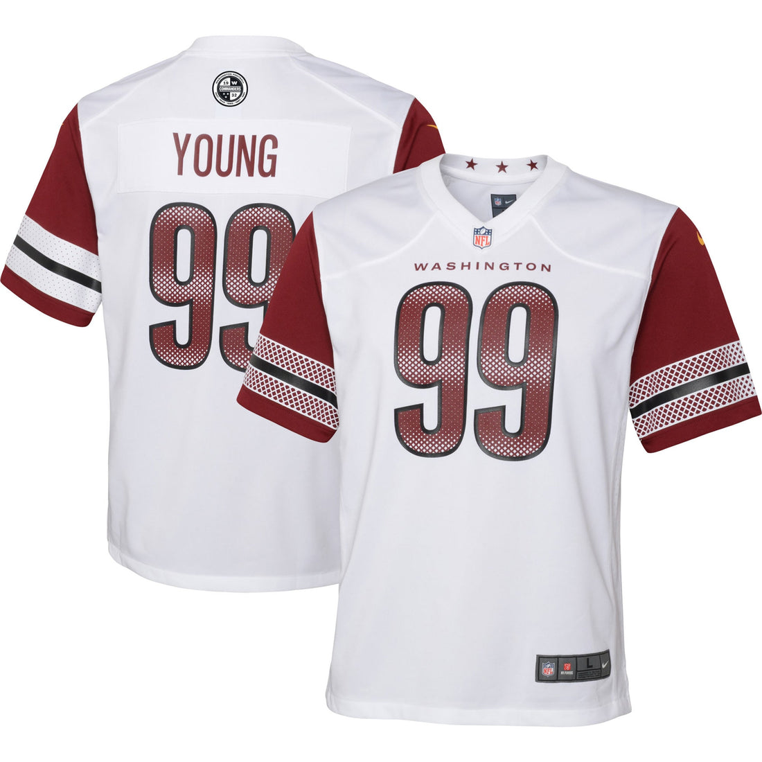 Chase Young Washington Commanders white jersey