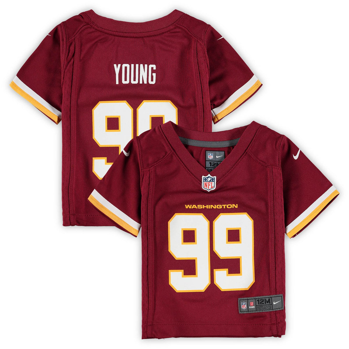 Chase Young Washington Washington Commanders burgundy jersey