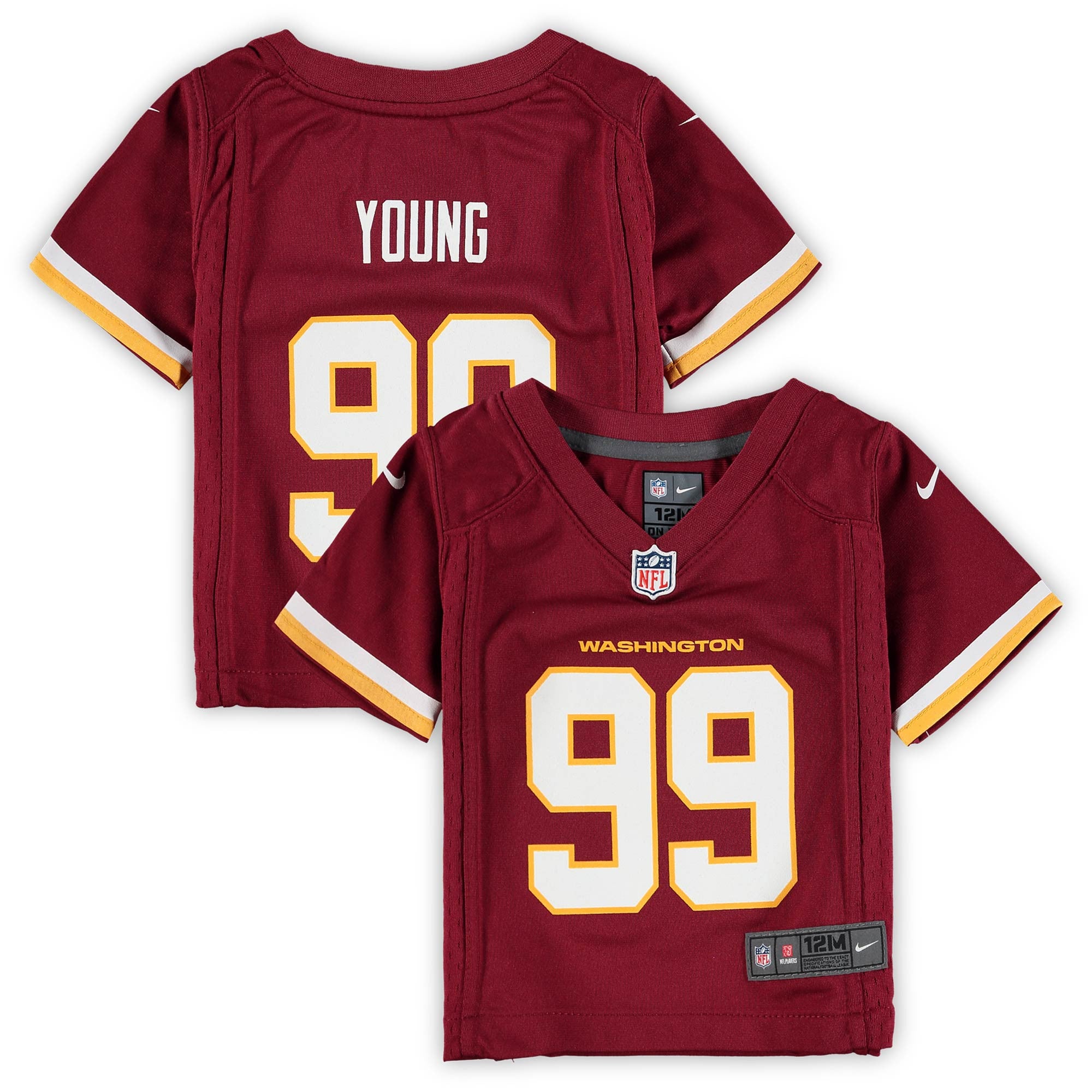 Chase Young Washington Washington Commanders burgundy jersey