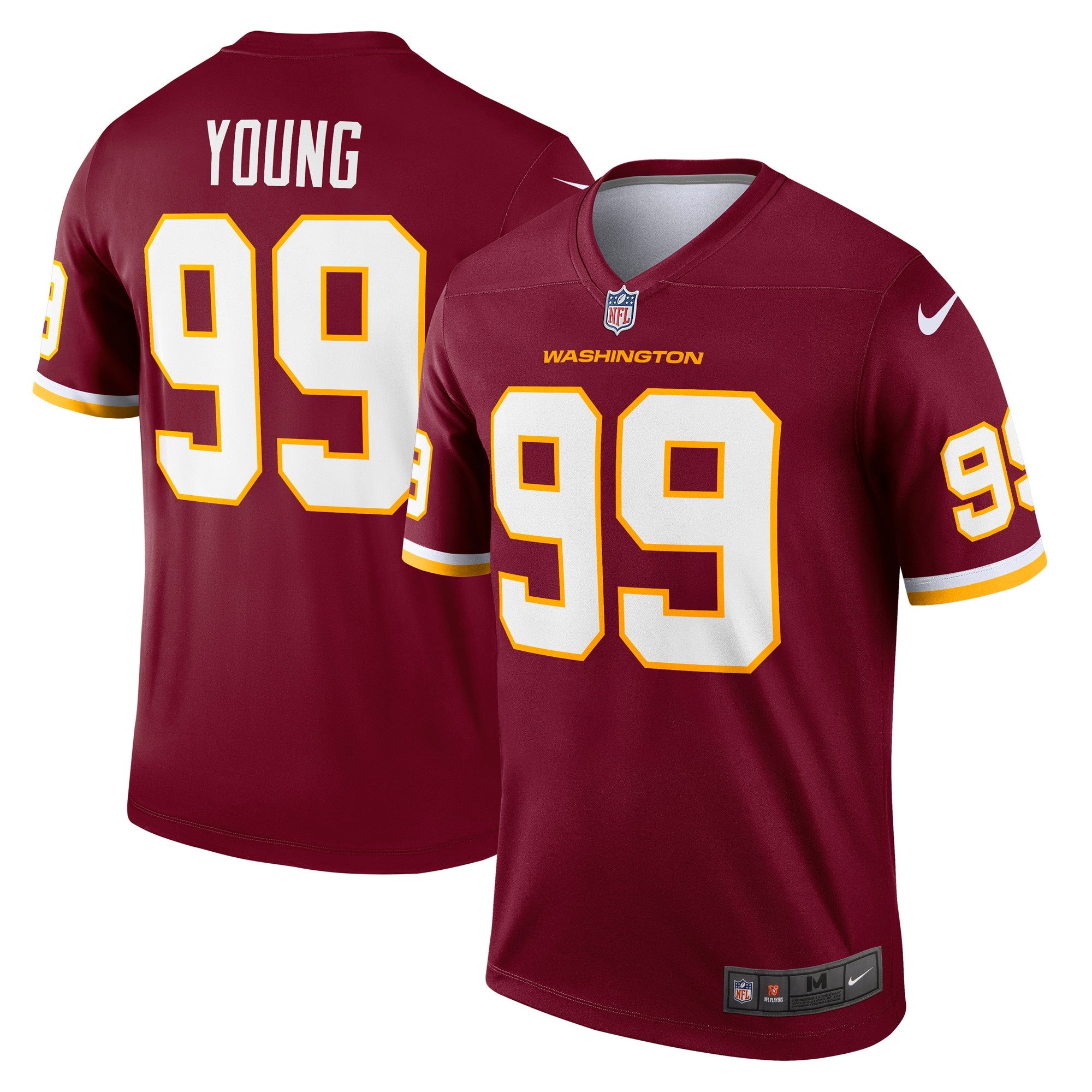 Chase Young Washington Washington Commanders burgundy Legend jersey