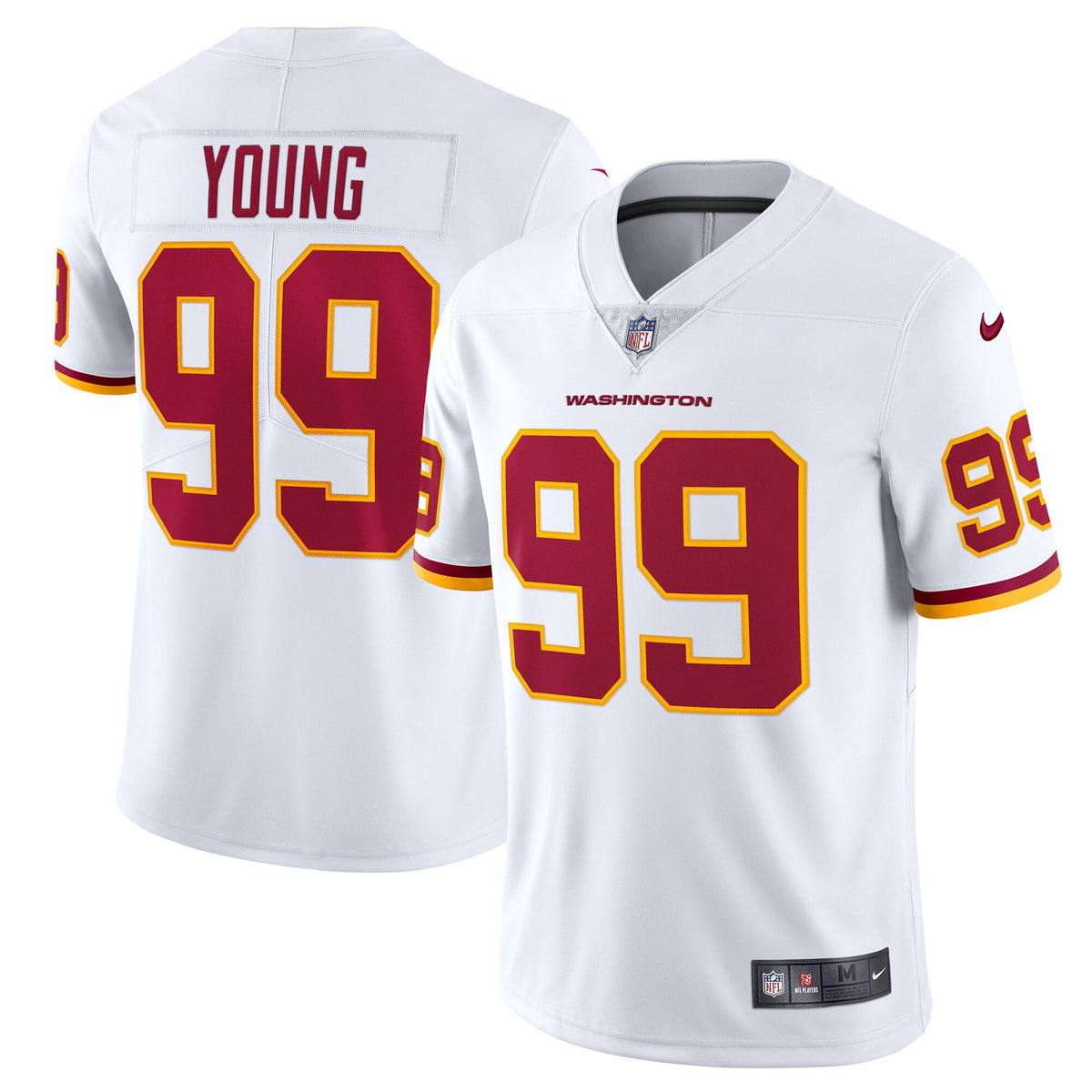 Chase Young Washington Washington Commanders white Vapor jersey