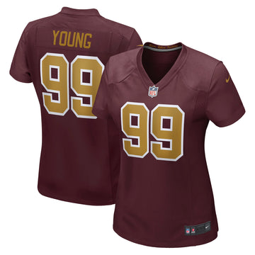 Chase Young Washington Washington Commanders burgundy Alternate jersey
