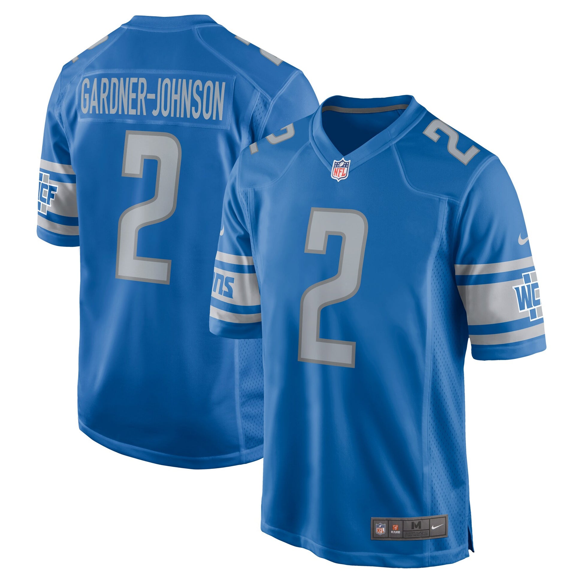 Chauncey Gardner-johnson Detroit Lions blue Game jersey