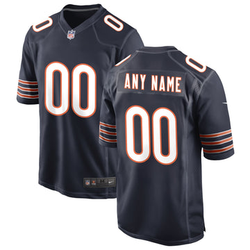 Custom Chicago Bears navy jersey