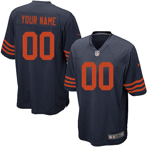 Custom Chicago Bears blue Game jersey