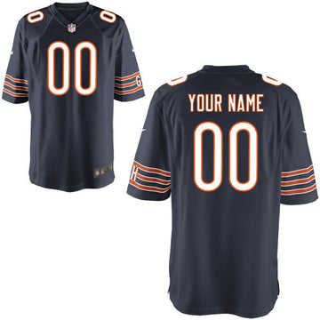 Custom Chicago Bears blue Game jersey
