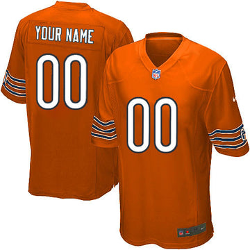 Custom Chicago Bears orange Game jersey