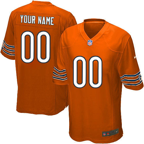 Custom Chicago Bears orange Game jersey