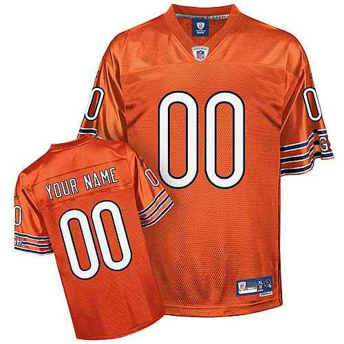 Custom Chicago Bears orange jersey