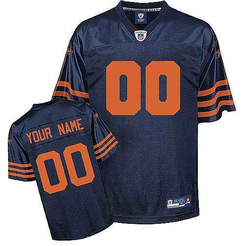 Custom Chicago Bears blue jersey