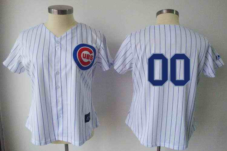 Blank White Chicago Cubs blue jersey