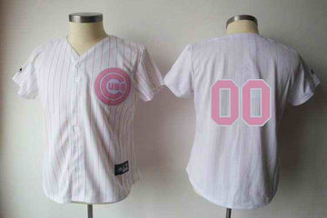 Blank White Chicago Cubs pink jersey