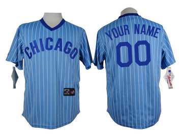Chicago Cubs blue Throwback jersey