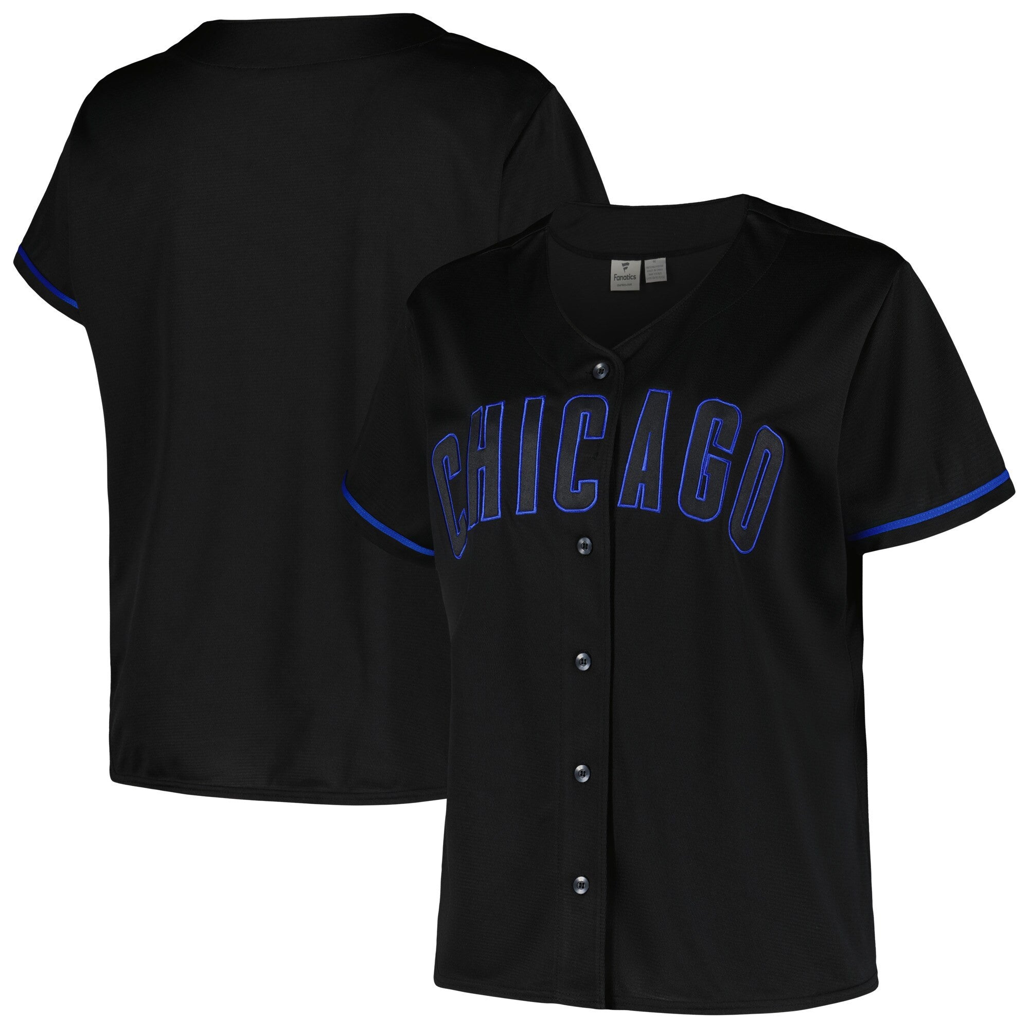 Profile Plus Size Pop Chicago Cubs black Fashion jersey