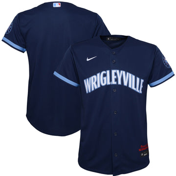 Chicago Cubs navy City Connect jersey