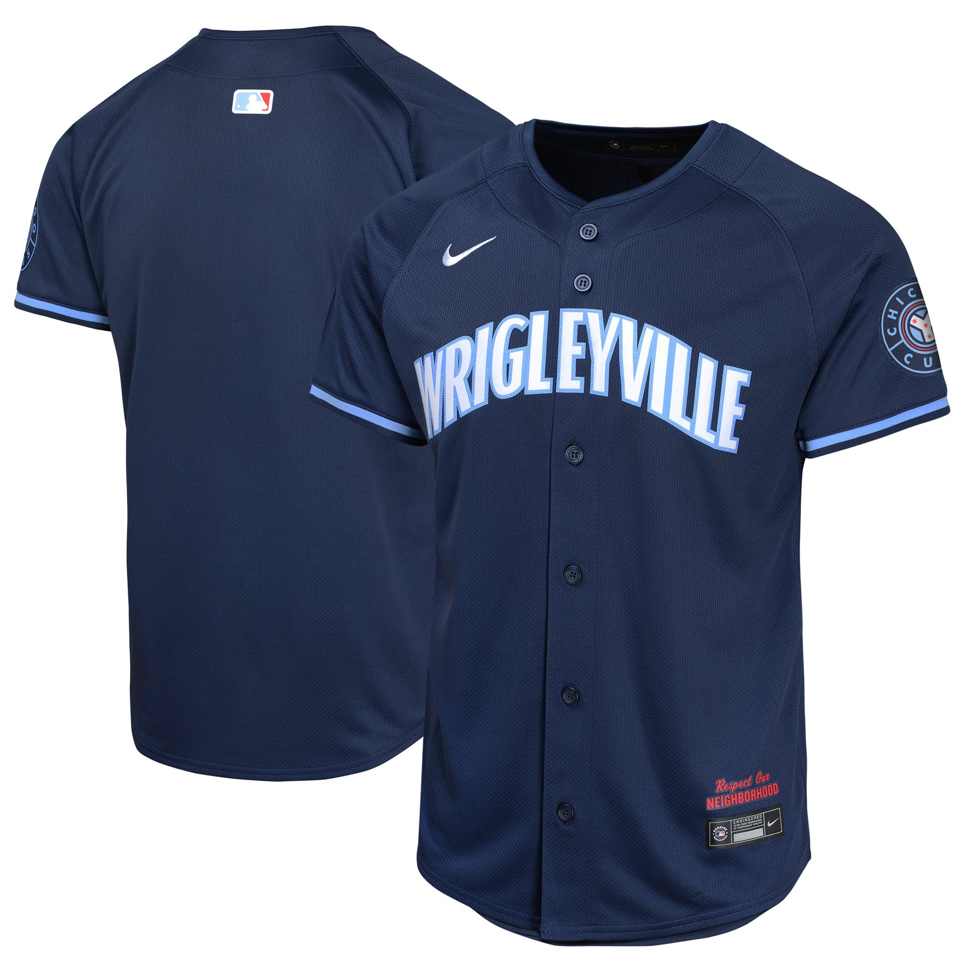 Chicago Cubs navy City Connect jersey