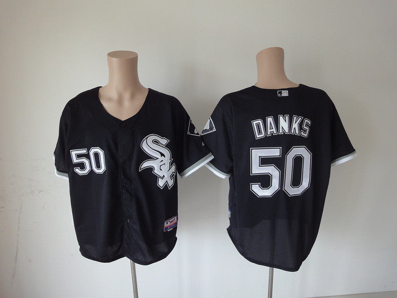 Danks Chicago White Sox black jersey