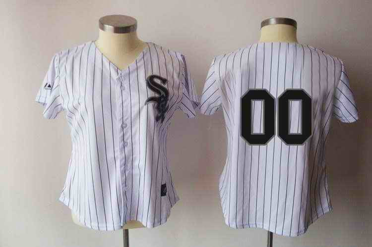 Blank White Chicago White Sox black jersey