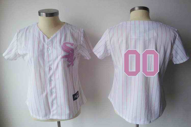 Blank White Chicago White Sox pink jersey