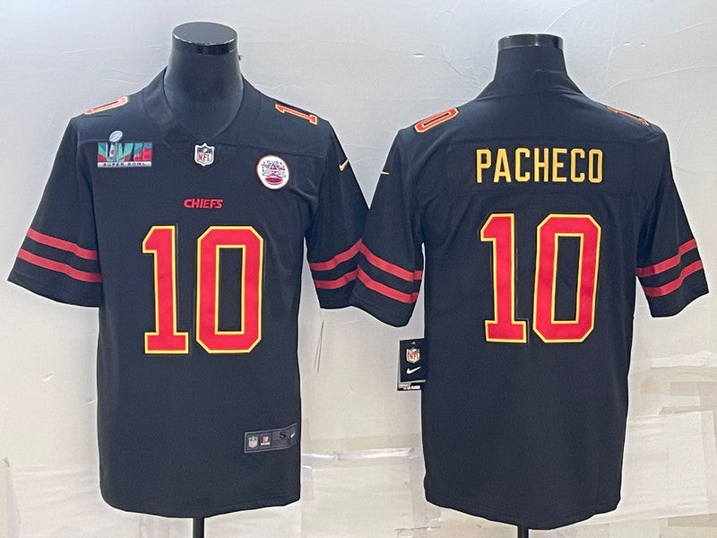 Isiah Pacheco Kansas City Chiefs black Vapor jersey
