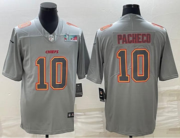 Isiah Pacheco Kansas City Chiefs gray Vapor jersey