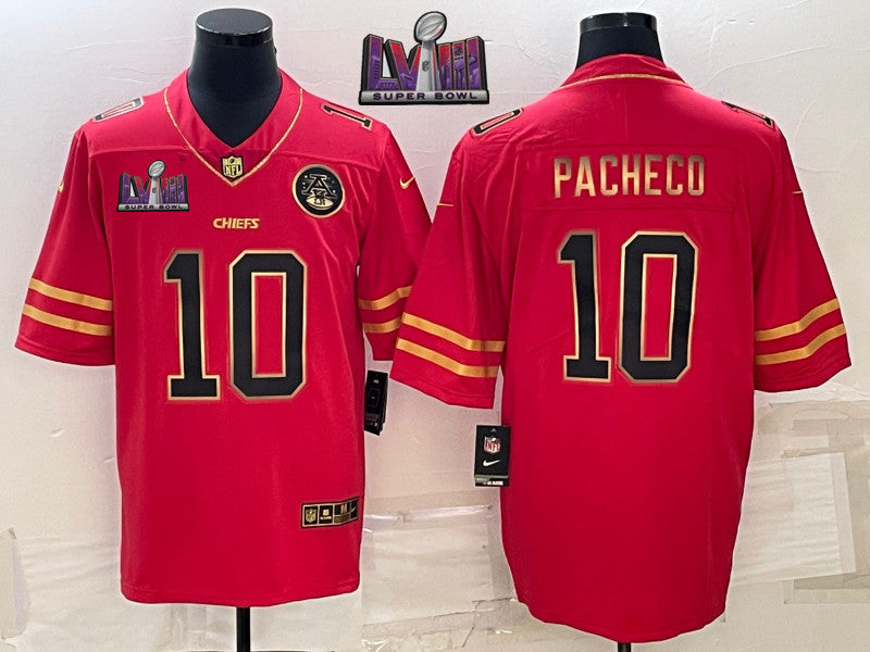 Isiah Pacheco Kansas City Chiefs red Vapor jersey
