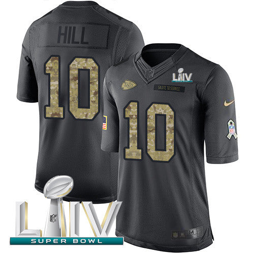 Tyreek Hill Kansas City Chiefs black Salute To Service jersey