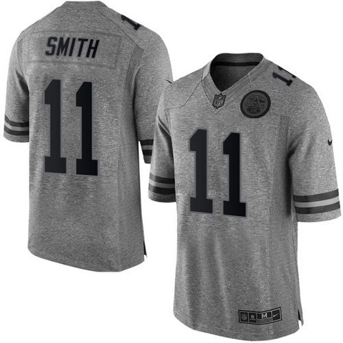 Alex Smith Kansas City Chiefs gray Limited jersey