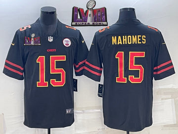 Patrick Mahomes Kansas City Chiefs black Vapor jersey